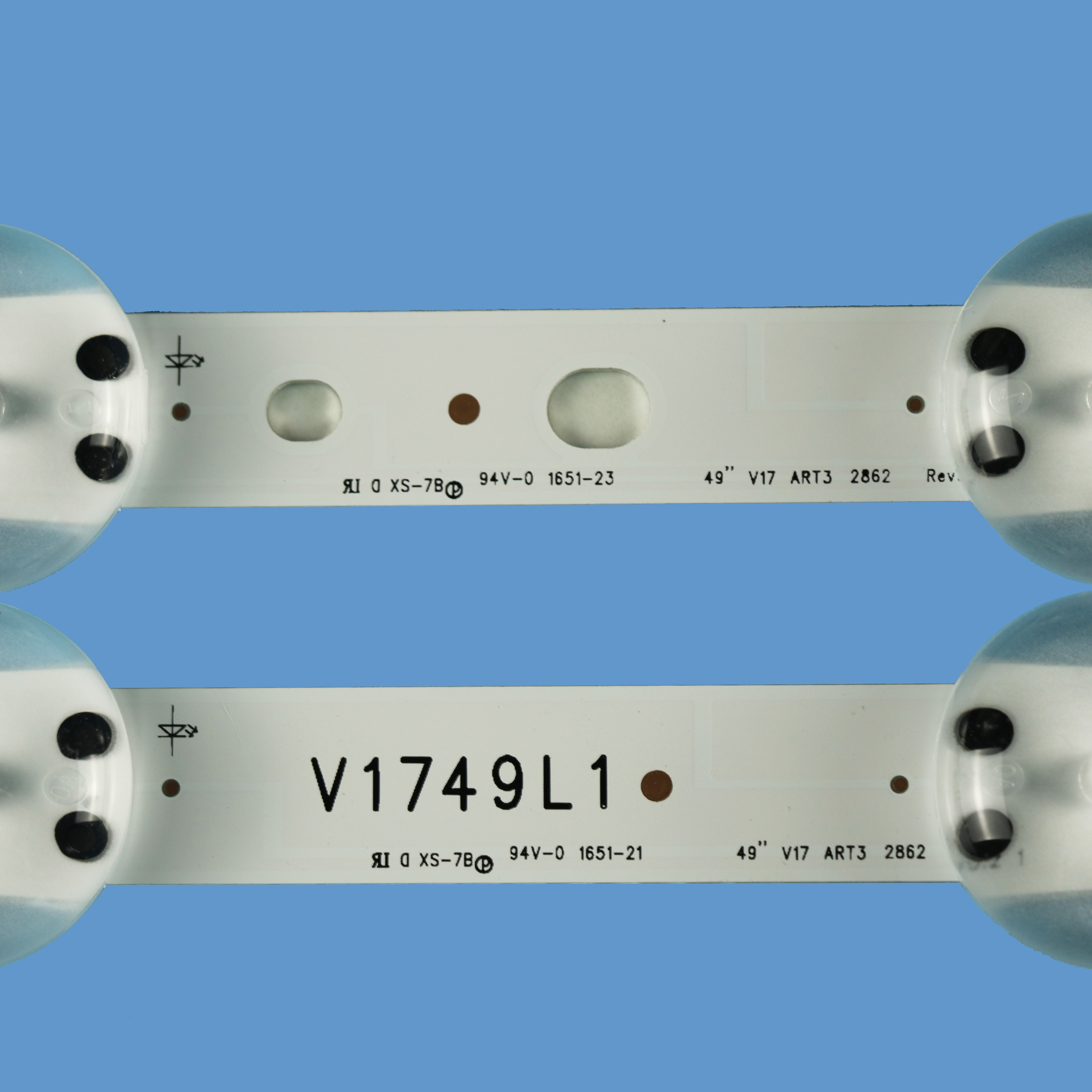 TV-035 49 inch V17 lg TV led backlight strip 6+6lamp LED bar light for lg csp 49inch V17 Television Replacement 2pairs/kit
