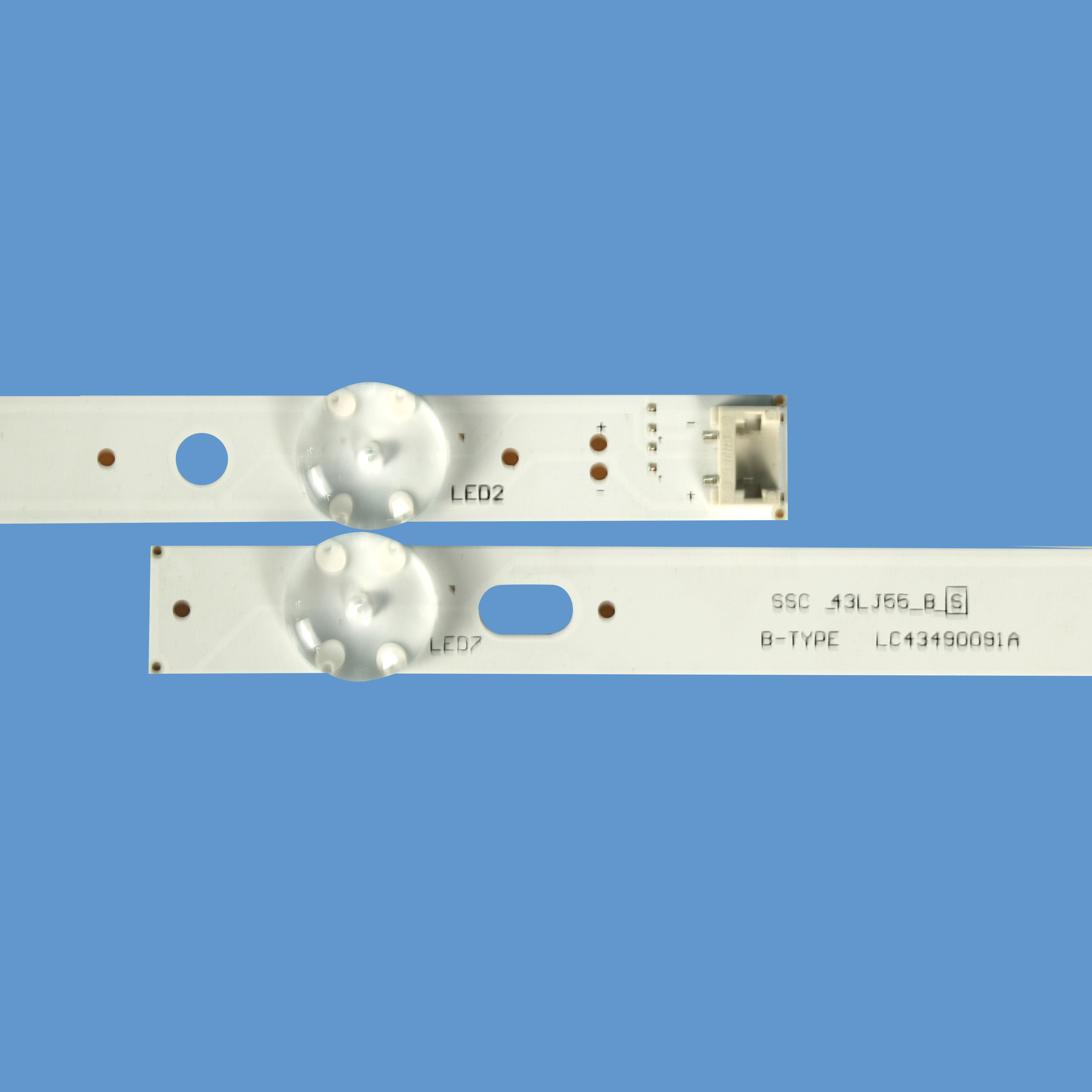 TV-052 TV Backlight strip 43 inch 43''LG CSP SSC_43UK63 4+3led for backlight bar led LC43490087 LC43490091