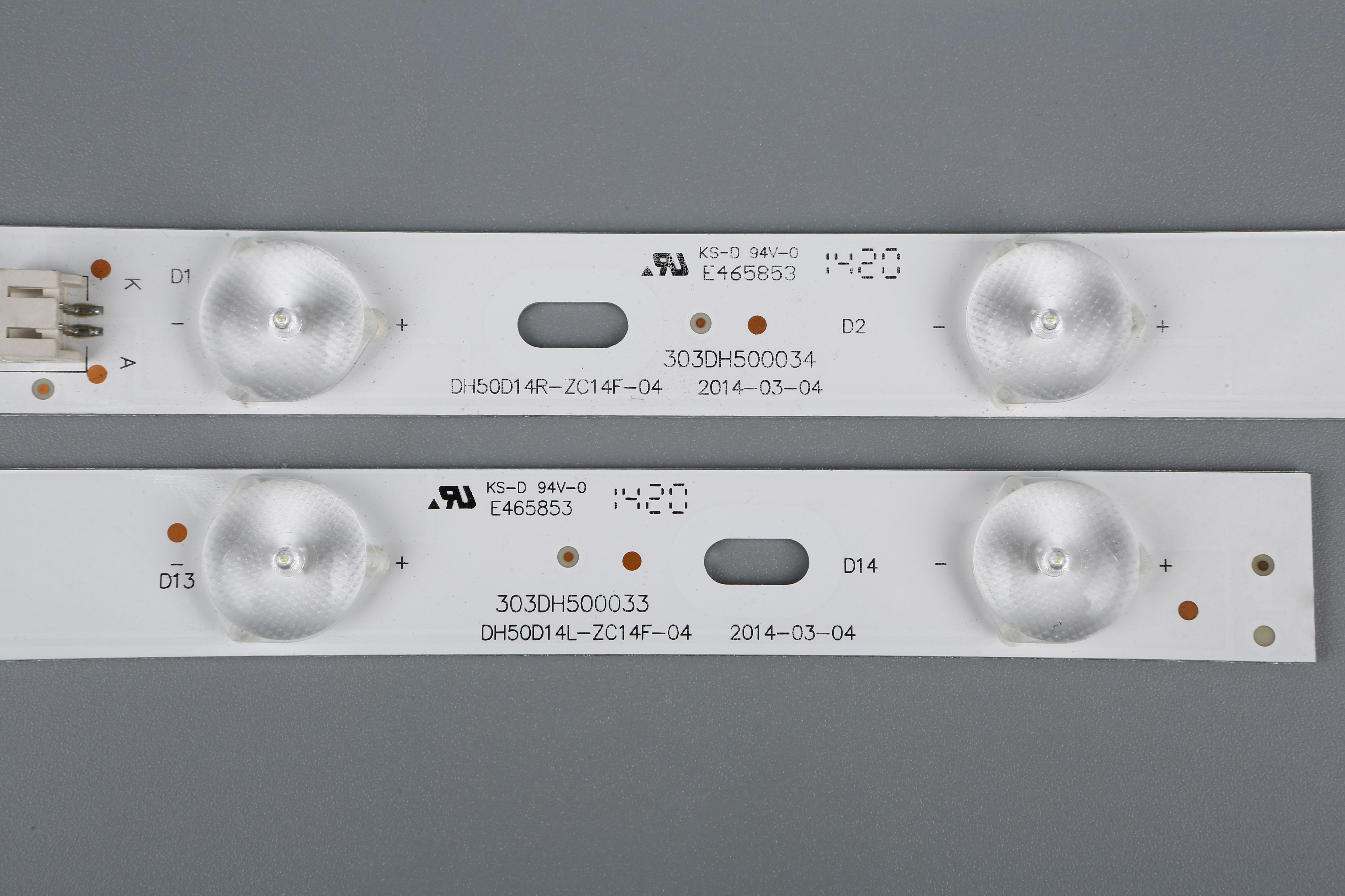 TV-114 5 Pairs Per Set LED Backlight Strip Lamp For Sanyo 50CE1120 DH50D14L-ZC14F-04 303DH500033 DH50D14L-ZC14F-04 X505BV CN50HA708 T201404034B