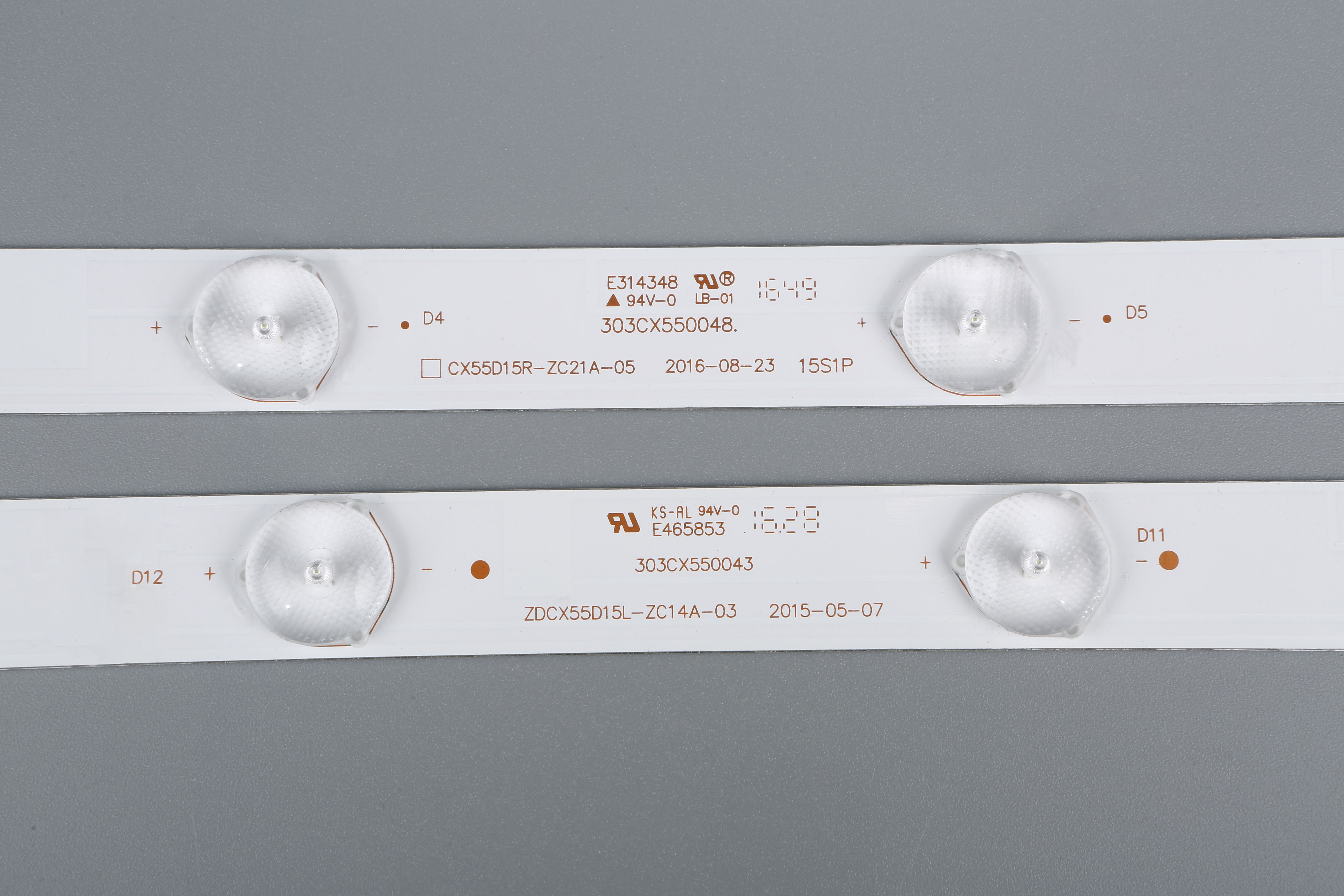 TV-139 ZDCX55D15L-ZC14A-03 Super Cost-effective12 Pieses Per Set LED Backlight Strip